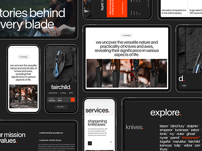 Case Study: Knives Producer Website branding case study design ecommerce gear graphic design hiking interface knife marketing mobile website tourism ui user experience user interface ux web web design web marketing website
