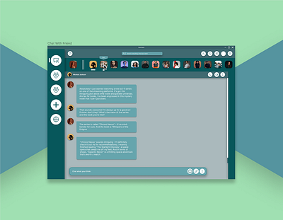 Messenger App for Desktop 3d animation branding graphic design logo motion graphics ui