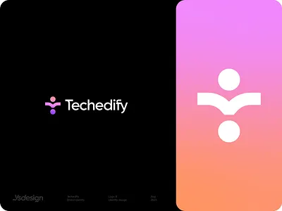 Techedify Brand identity ai branding colors design icon logo logo designer logo mark logodesign modern modern logo tech