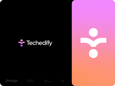 Techedify Brand identity ai branding colors design icon logo logo designer logo mark logodesign modern modern logo tech