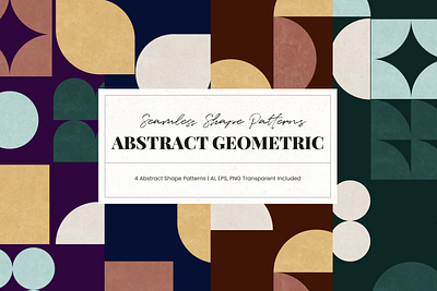 Abstract Geometric Shape Patterns abstract branding design geometric graphic design packaging design patterns poster design print design product design seamless pattern shapes social media design textile design webdesign