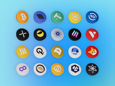 FREE Crypto Coin 3d Icon Pack 3d 3d icon pack 3d icons app blender coin crypto design free icons ui web