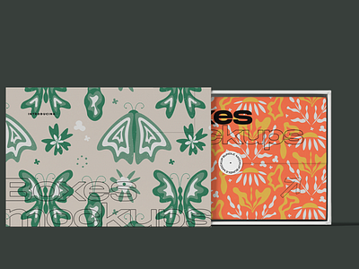 Groovy Retro Abstract Patterns branding butterfly cover design digital design floral flowers graphic design groovy illustrations packaging design patterns plants poster design print design product design retro seamless pattern textile design wallpaper design