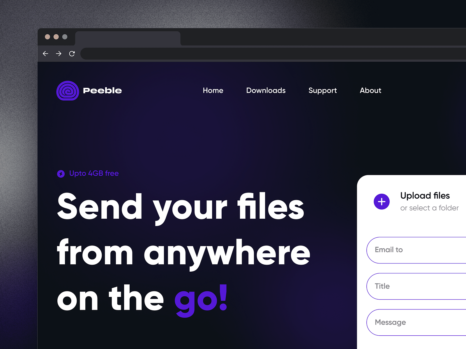 File Transfer Web UI by Hafijul Islam Ador on Dribbble