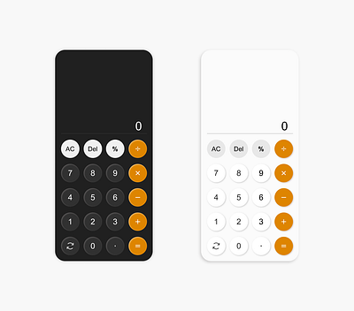 Calculator Interface Design/#04 Daily UI Challenge calculator design challenge daily ui typography ui