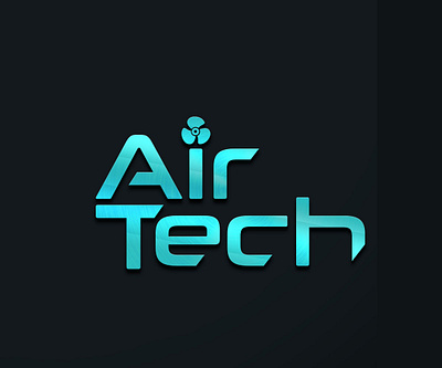 Air tech logo blue logo branding design graphic design logo logo design tech logo typographic logo typography vector