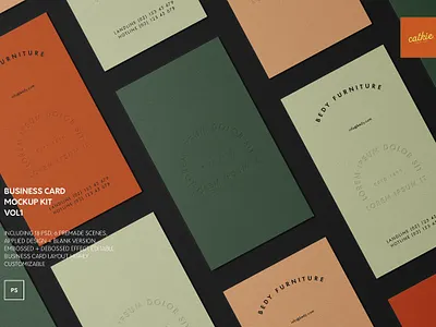 Business Card Mockups mockup stationery