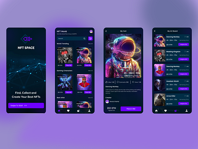 NFT App Design ui