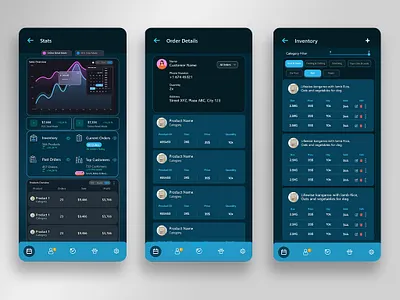 Petventory – Pet Inventory & Order Manager App UI (Figma) UI UX dashboard design inventory app mobile app ui order management ui pet food app ui pet store dashboard uiux design