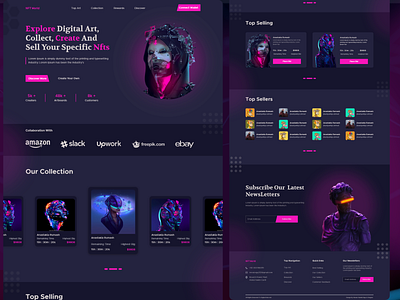 NFT Web design figma ui ux web design website