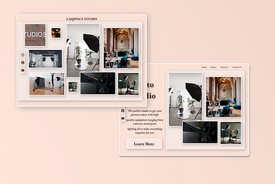 Laqspace Studio design photo photo studio studio ui uiux design ux website