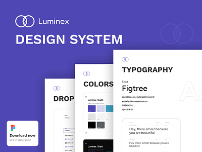 Introducing: Luminex Design System branding components design design system dribbble best shot free design system luminex design system minimal ui uidesign ux