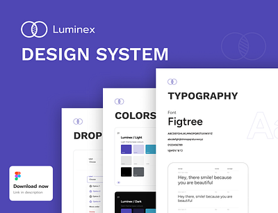 Introducing: Luminex Design System branding components design design system dribbble best shot free design system luminex design system minimal ui uidesign ux