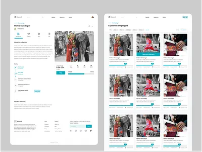 Moment - NFT Marketplace home page product responsive ui ux