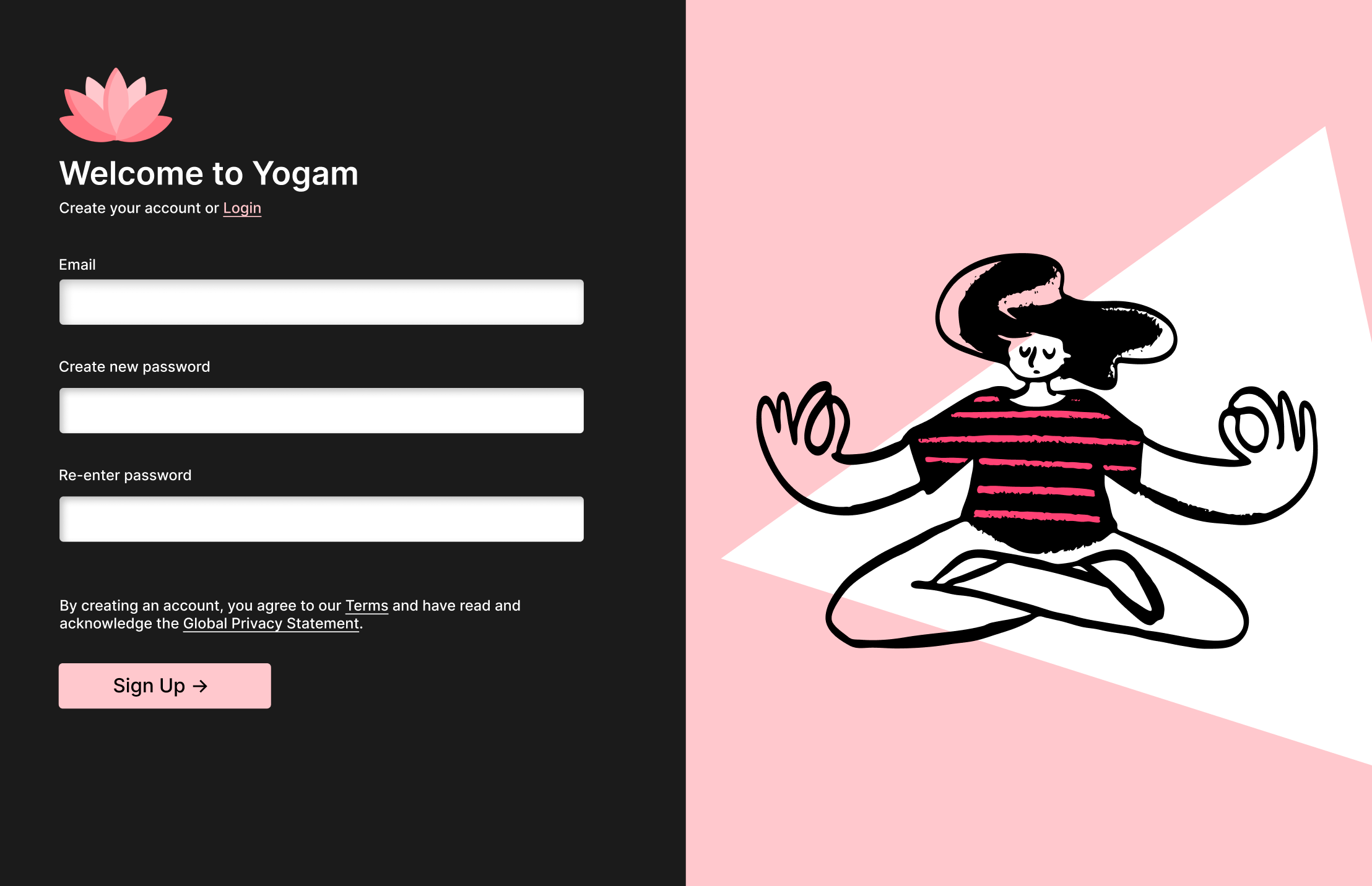 Daily UI Challenge - 001 001 dailyui design signin signup webpage