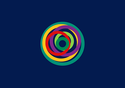 Vertigo logo. app branding circle color design graphic design logo logotype vector vertigo