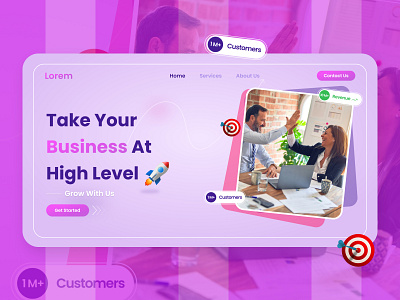 Business Landing Page UI figma trending ui