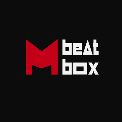 M BeatBox logo branding design graphic design logo logo inspirations logoart logodesign modernlogo typography
