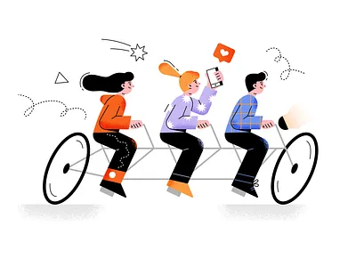 Teamwork brand character character design colors colourful education flat geometric graphic design illustration pattern shape social team texture vector web web illustration work