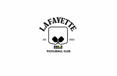 Lafayette Pickleball Club logos logo pickleball skull