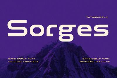 Sorges Sans Display Font branding font fonts graphic design logo nostalgic