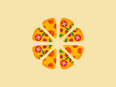 Pizza pizza design graphic design illustration pizza pizza pizza procreate symmetry