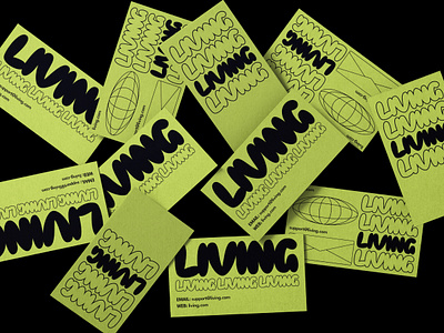 Living Mobile App Branding app branding design graphic design logo typography vector
