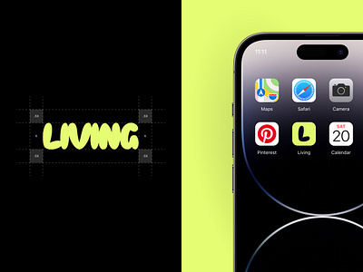 Living Mobile App UX UI app branding design graphic design logo typography ui ux