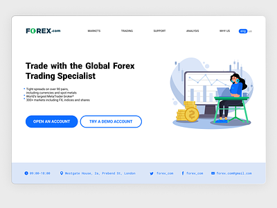 Global Forex | Main landing page balance coinbase crypto crypto currency design eth btc finance fintory forex gradient graphic design illustration landing landing page money payment trade trading web website