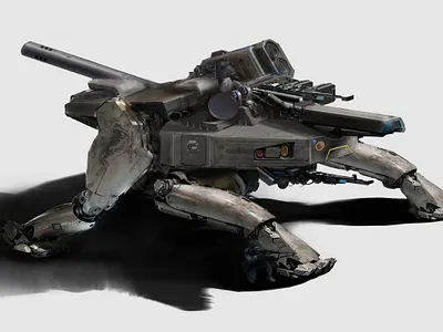 Mecha "A.R.T. Titan" concept art v1 3d concept art concept design design futurism gamedev illustration mecha sci fi