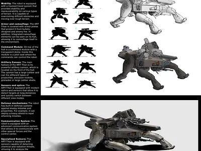 Mecha "A.R.T. Titan" concept art v1 3d branding concept art concept design design futurism gamedev illustration sci fi