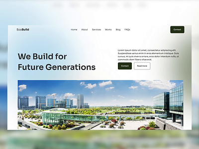 EcoBuild - Web Design and Development branding design graphic design ui ux web design webflow
