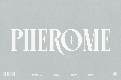 PHEROME elegant font font display luxury sans serif typeface
