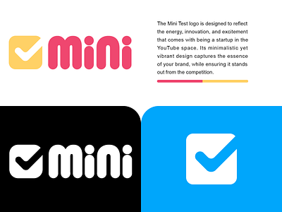 Mini Test logo animation branding graphic design logo logo design logo type logotype motion graphics ui