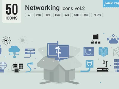Networking Glyph Icons V2 design graphics readytouse vector