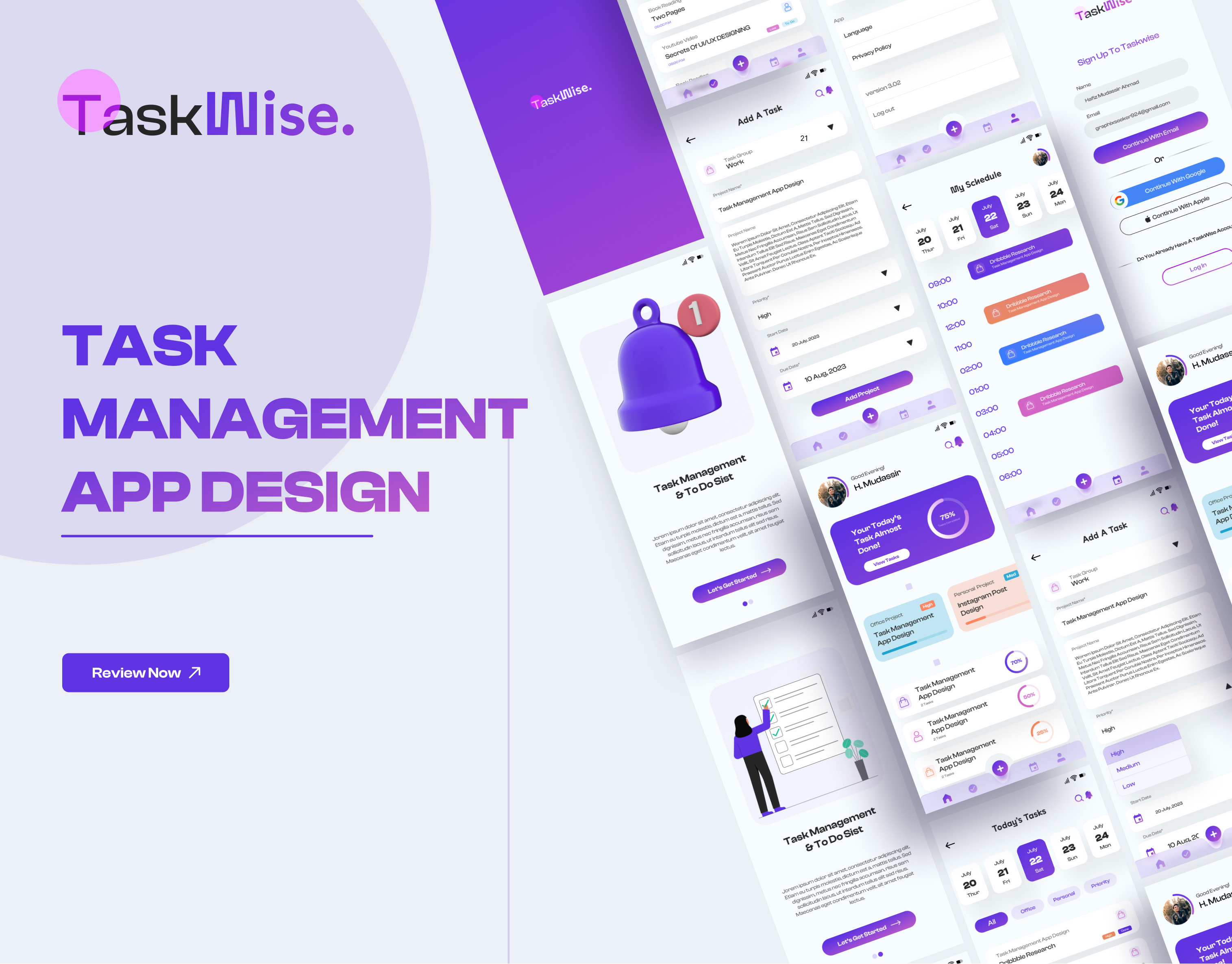 Task Management App Design 3d app design branding figma figma design figma designer figma expert graphic design logo photoshop expert ui ui design uiux ux designer web design websitedesign