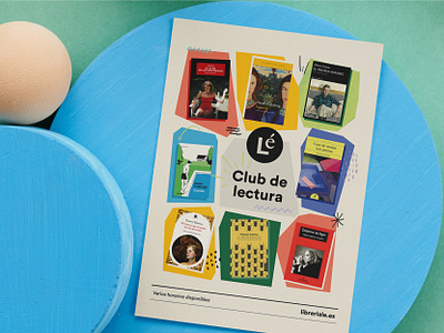 Club lectura Lé branding graphic design illustration
