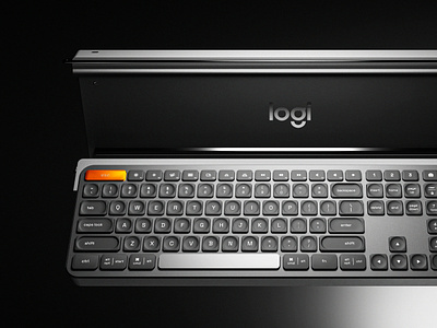 Logitech® Keyboard - Product Visualization. 3d blender cgi concept design illustration keyboard logitech logo minimalist modern ui