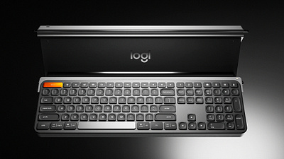 Logitech® Keyboard - Product Visualization. 3d blender cgi concept design illustration keyboard logitech logo minimalist modern ui