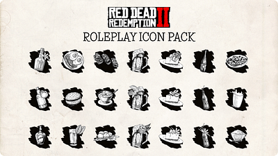 [ROLEPLAY] RED DEAD REDEMPTION II : ICON PACK graphic design