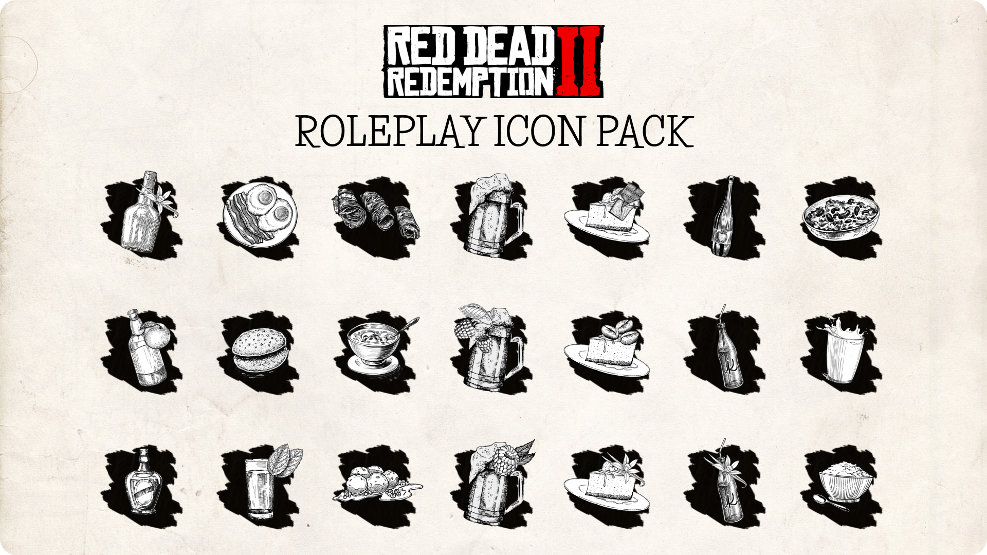 ROLEPLAY] RED DEAD REDEMPTION II : ICON PACK by PHEll on Dribbble