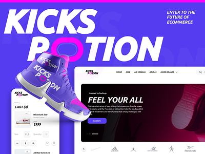 Sneakers Store | eCommerce Design Development 🛒 3d adidas clothers clothes design ecommerce move nike productdesign shoes shop sneakers store ui ux webstore