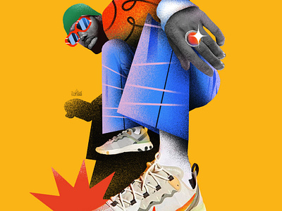 NYC artwork brand branding brooklyn collage collageart design fashion graphicdesign illustration new york nike nyc shoes