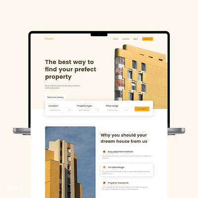 CasaCo - Realty landing page estate estate website landing page realty ui ui design uiux ux