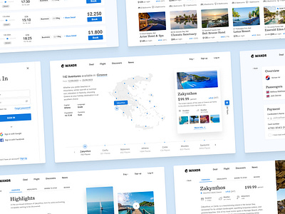 Wandr Website: Your Ultimate Adventure in Just a Few Clicks adventure e commerce hero landing page logo planning travel ui uiux user flow ux website