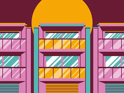 Beach House Illustration animation branding graphic design illustrate illustration illustrator logo motion graphics