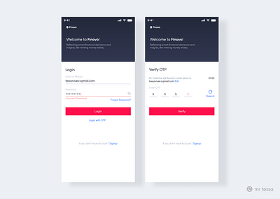 LOGIN UIUX app chat dashboard delivery design fintech like login login flow otp pannel product profile progress rewards signup spalash stylish ui ux