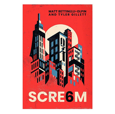 Scream 6 alternative movie poster book cover illustration minimalism movie poster scream screen print texture