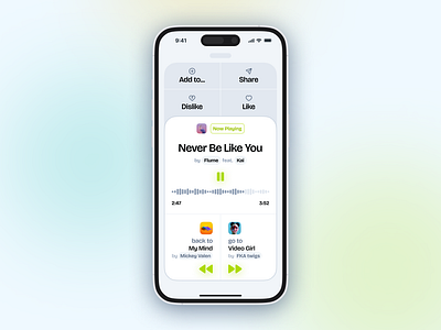 Music App Design Concept app flume ios iphone mobile music ui ux