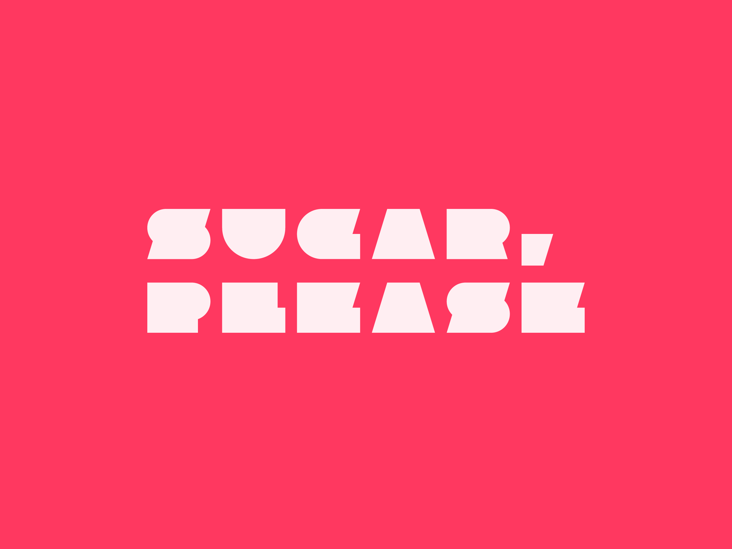 Sugar please branding font graphic design logo minimal type